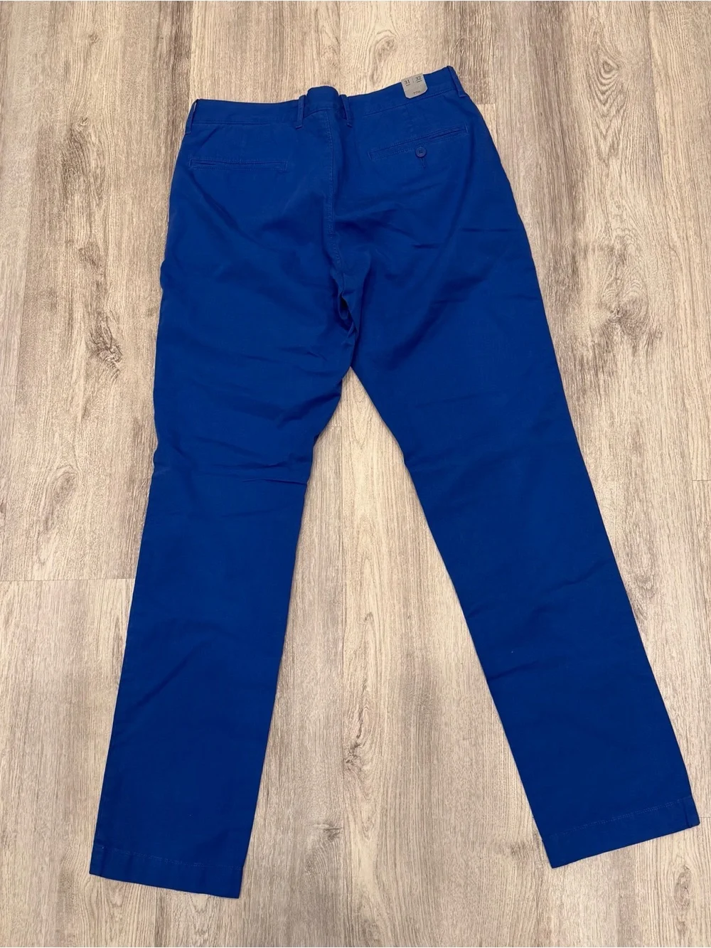 NWT‎ J.Crew Cobalt Blue Chino Pants 31x32 100% Cotton Straight Leg